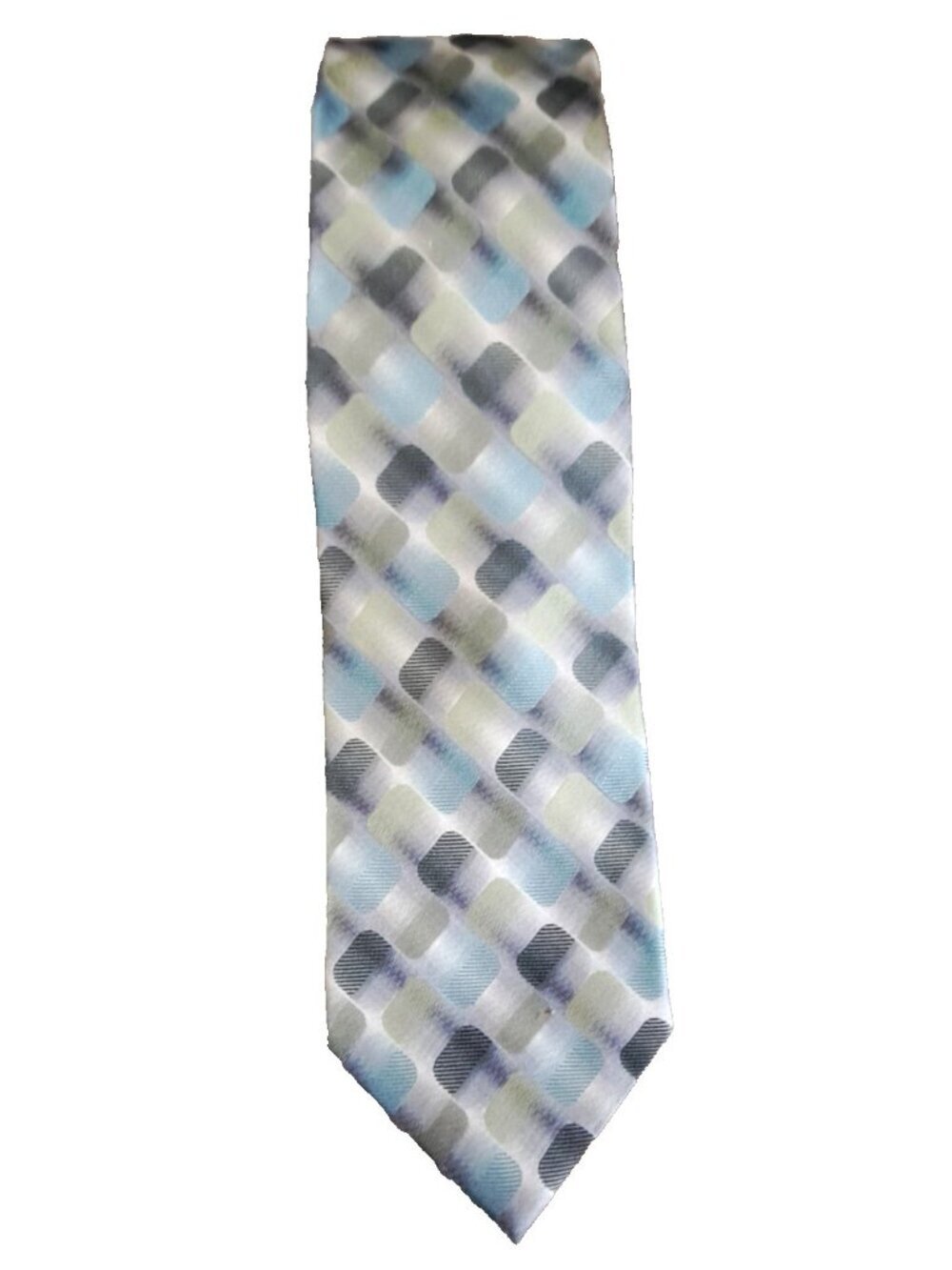 Van Heusen Men's Handmade Silk Tie Geometric Regular Length Classic Width